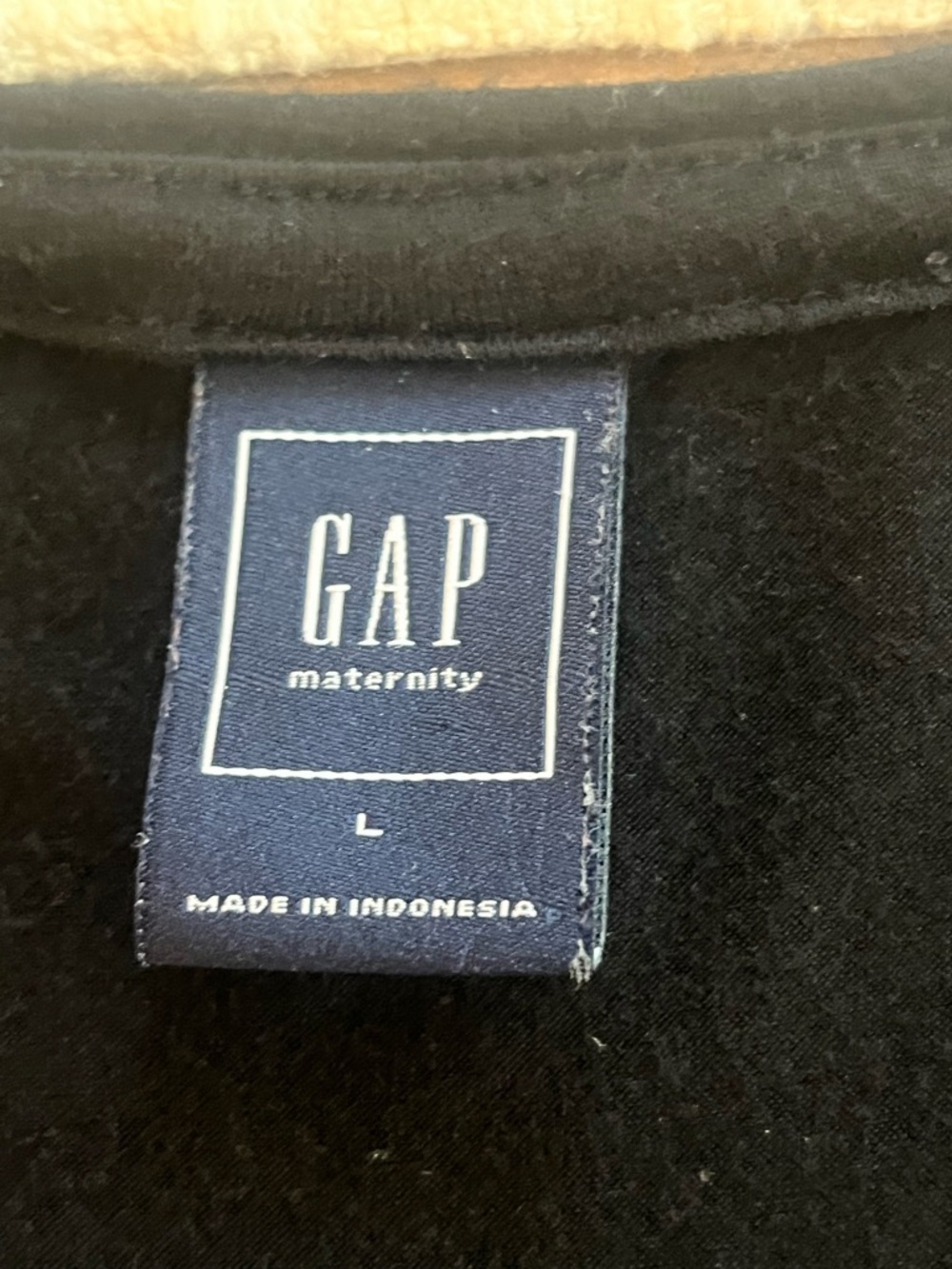 Gap Maternity Black Faux Wrap Midi Dress with Belt Size L - Picture 5 of 9